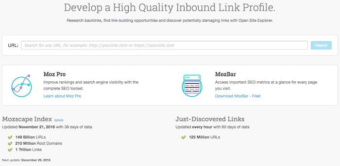 moz website analyzer free seo website tools