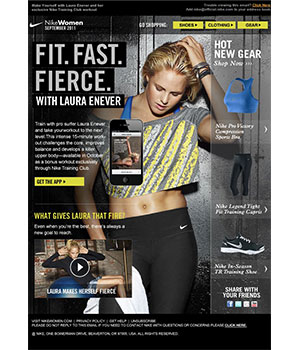 nike email newsletter design