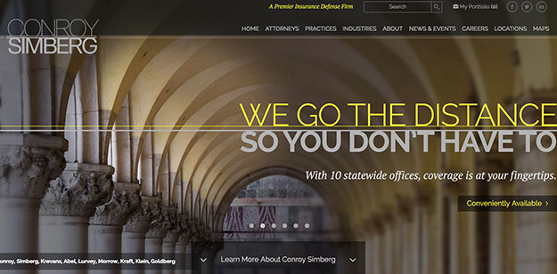 conroy simberg law firm website layout