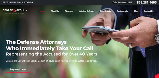 gedulin law firm website design