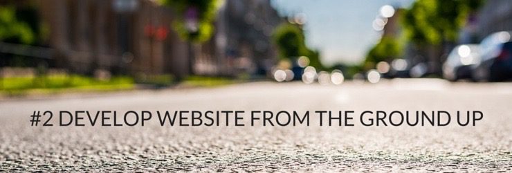 #2 develop website from the ground up