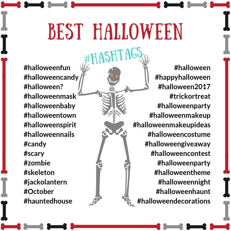best halloween hashtags for social media