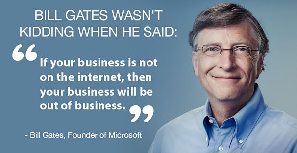 bill gates quote website cost is invaluable
