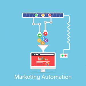 illustration of marketing automation process
