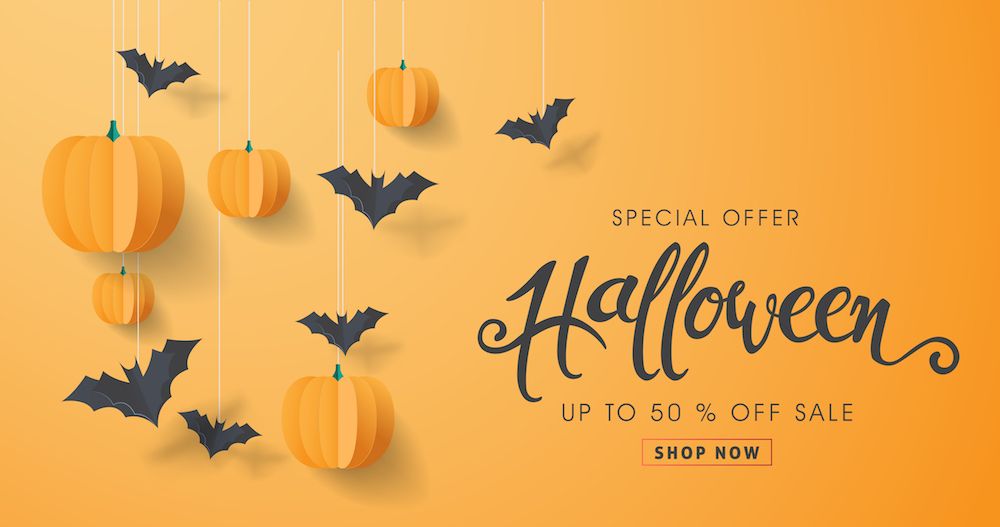 halloween social media discounts and ads for businesses
