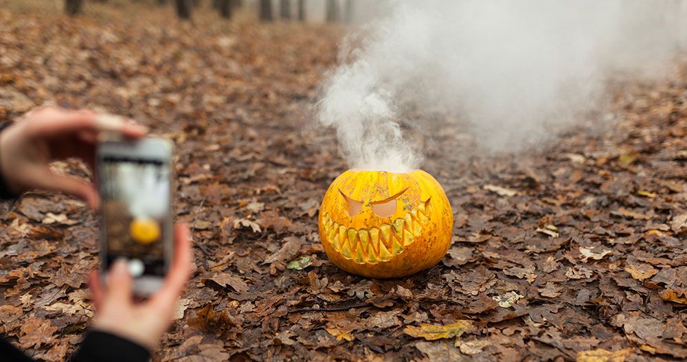publishing halloween videos on social media