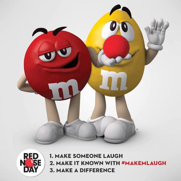 m&M red nose social media campaigns