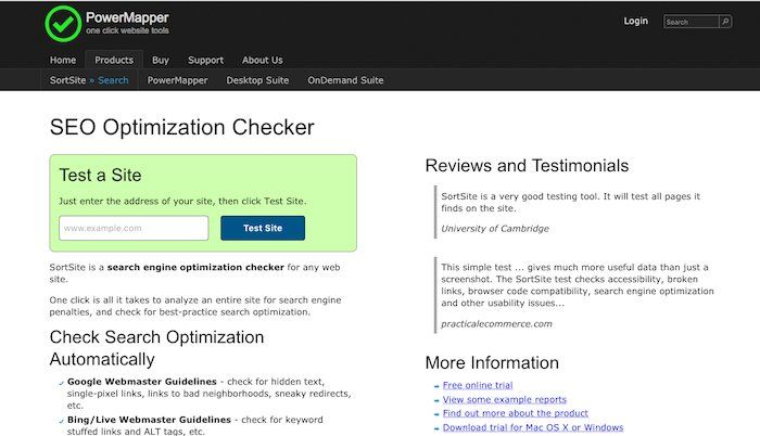 seo optimization checker free seo website tools