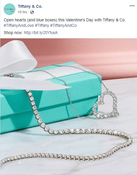 tiffany and company valentine's day marketing campaign facebook