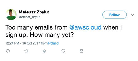 too many email from amazon twitter post