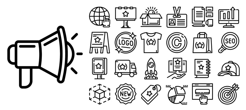 Icons related to company branding