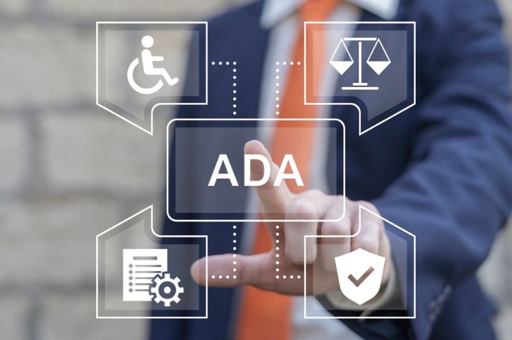 Man touching ada visualization