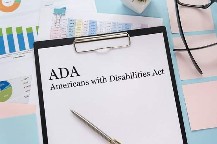 Documents with ADA text.