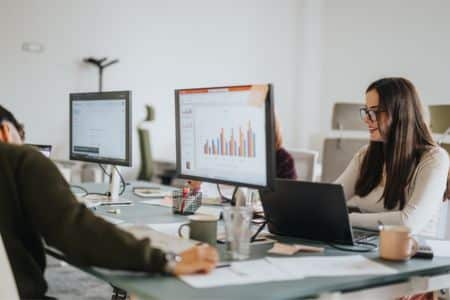 Oyova Digital Ad Experts working together to create a marketing campaign