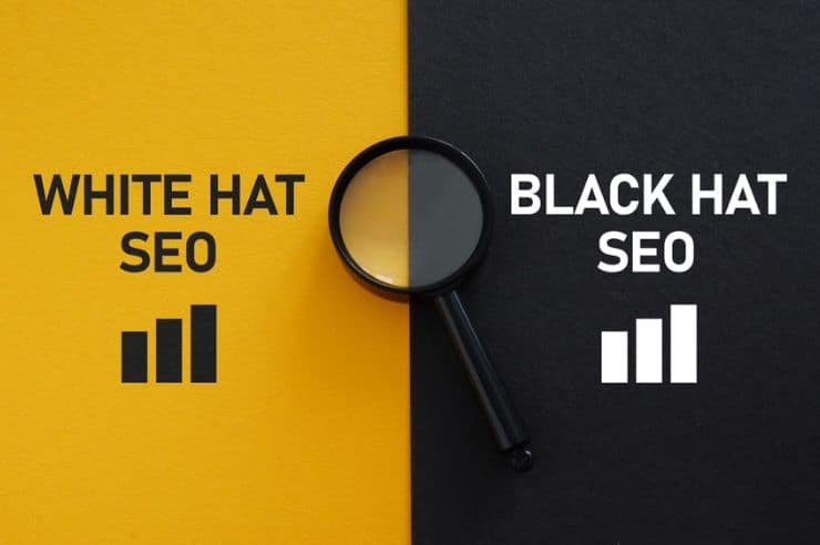 comparison of white-hat and black-hat SEO strategies and practices