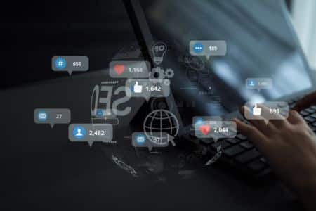 social media engagement and online audience growth dashboard