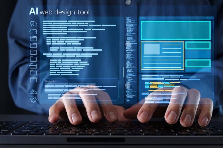ai web design tool generating website layouts and code